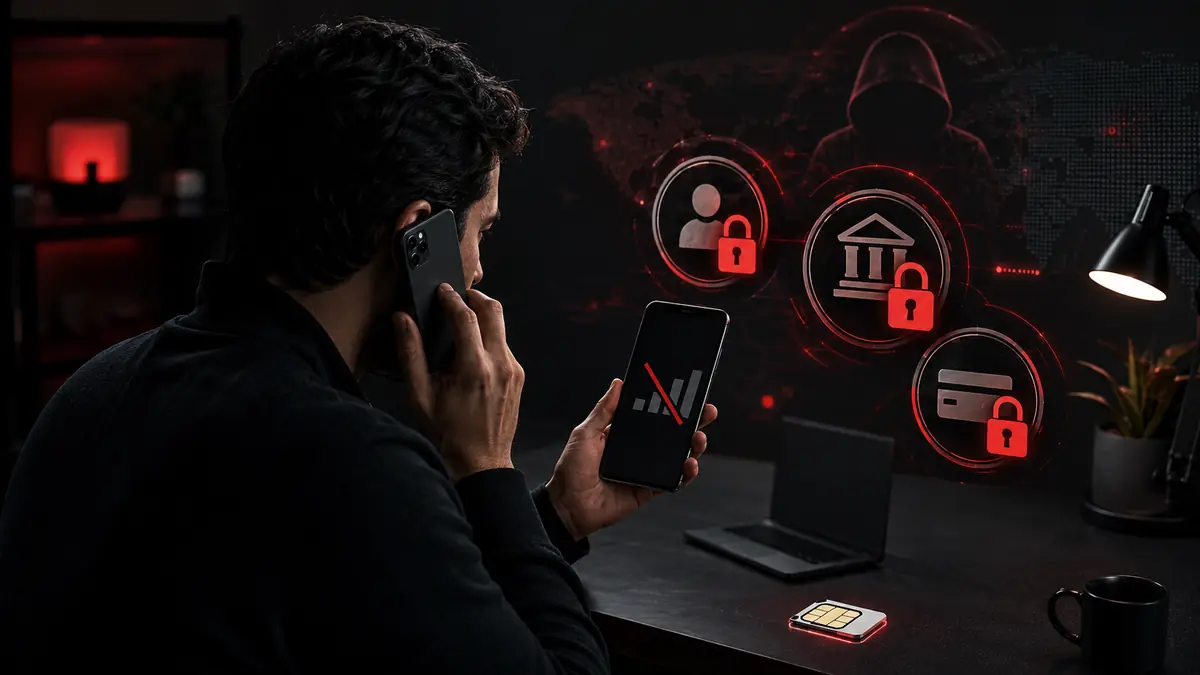 رسم توضيحي للموقف: تبديل الشريحة: عندما يختفي رقمك فجأة